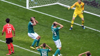 Bei der Fußball-WM 2018 in Russland verlor Deutschland gegen Südkorea. (Foto: Ina Fassbender/dpa)
