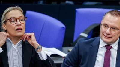 Die Gespräche von Alice Weidel, Co-Fraktionsvorsitzende und Co-Parteichefin der AfD, mit Unternehmern finden nach Angaben ihres Sprechers bislang meist im vertraulichen Rahmen statt.  (Foto: Kay Nietfeld/dpa)