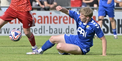 Gero Kölz (hier in einem anderen Spiel) traf für Steinachgrund. (Foto: Martin Rügner)