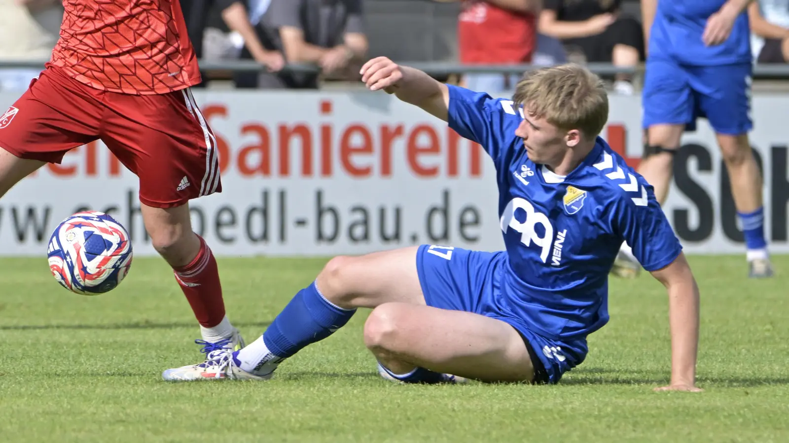Gero Kölz (hier in einem anderen Spiel) traf für Steinachgrund. (Foto: Martin Rügner)