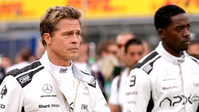 Der Rennsportfilm „F1“ mit Brad Pitt hat Chancen auf einen Preis von Hollywoods Produzentenverband. (Archivbild)  (Foto: Tim Goode/Press Association/dpa)