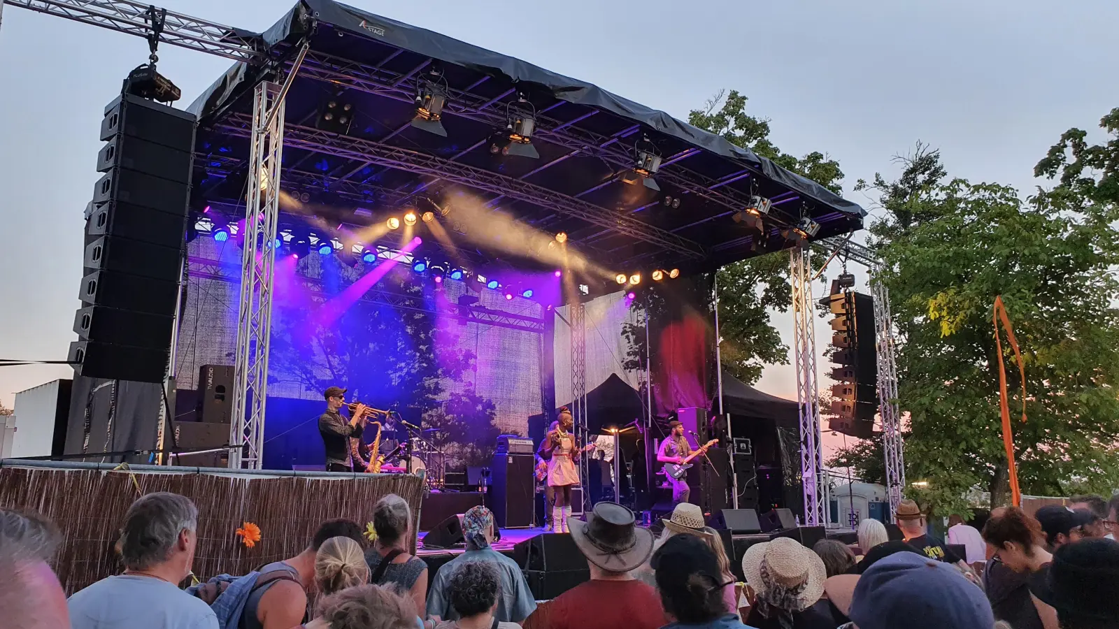 Shirley Davis sorgte im Jahr 2022 auf den Weinturmhügel für Stimmung. (Foto: Anna Franck)