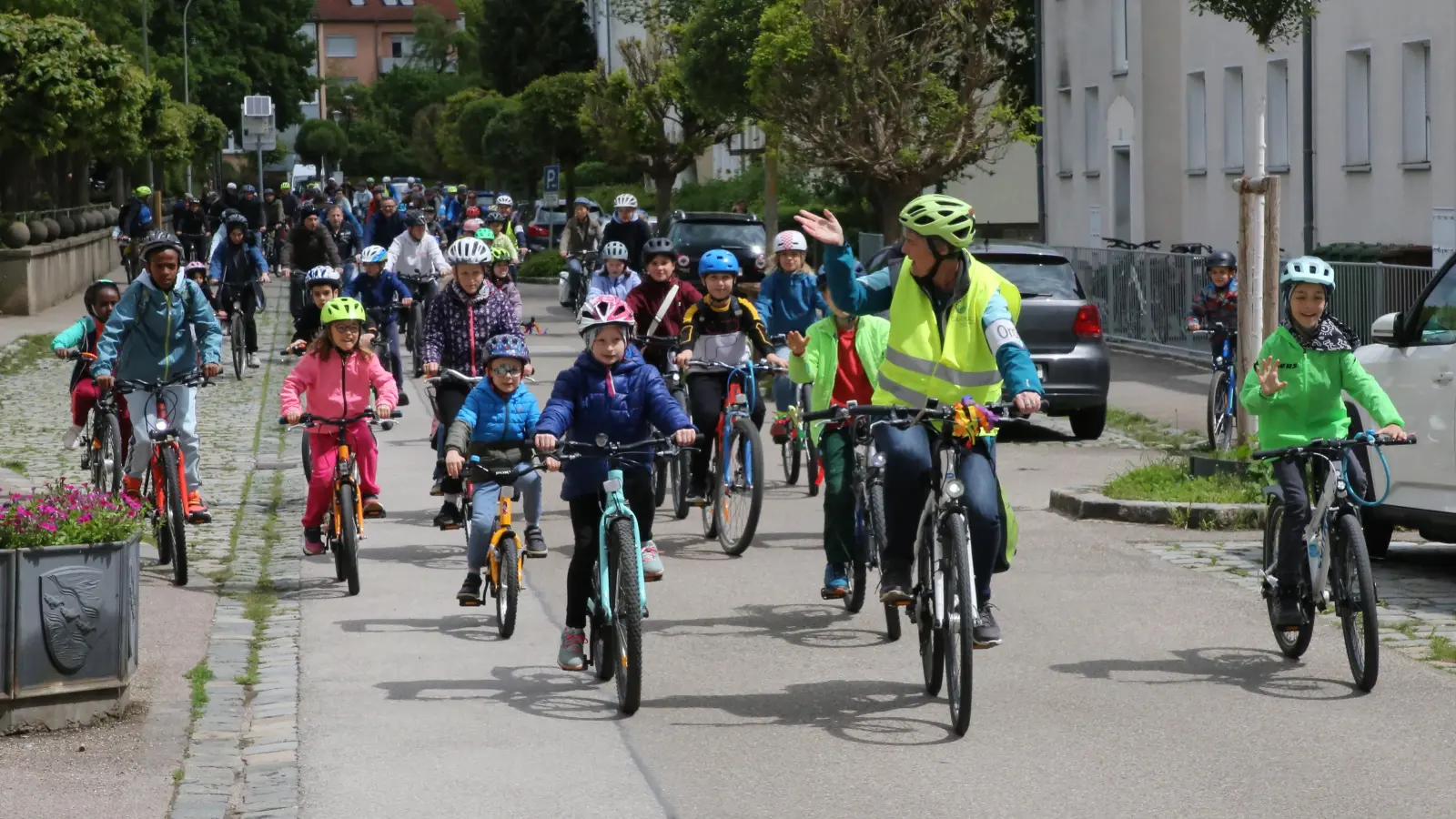 Mit der Aktion Kidical Mass soll auf die Belange von Kindern im Straßenverkehr aufmerksam gemacht werden. (Foto: Alexander Biernoth)