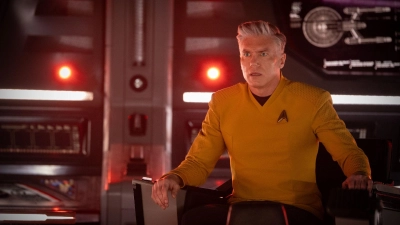 Die Serie erzählt die Geschichte des Raumschiffs Enterprise unter dem Kommando von Captain Pike (Anson&nbsp;Mount). (Foto: Handout / Berlin/Paramount/dpa)