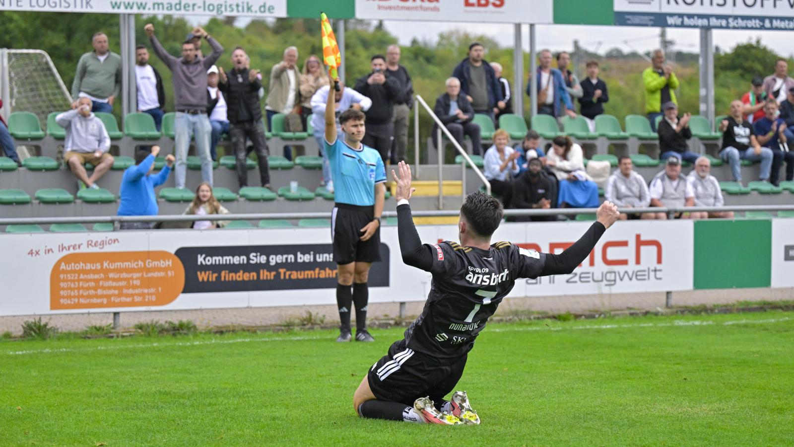 SpVgg Ansbach's upward trend remains unrewarded in the form of points.