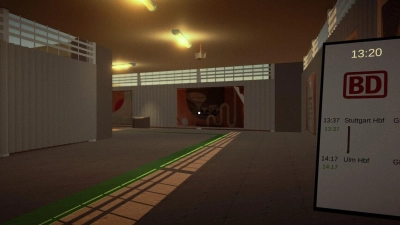 Im Videospiel wird der Tunnel als langer dunkler Gang dargestellt. (Foto: Hanging Gardens Interactive/dpa)