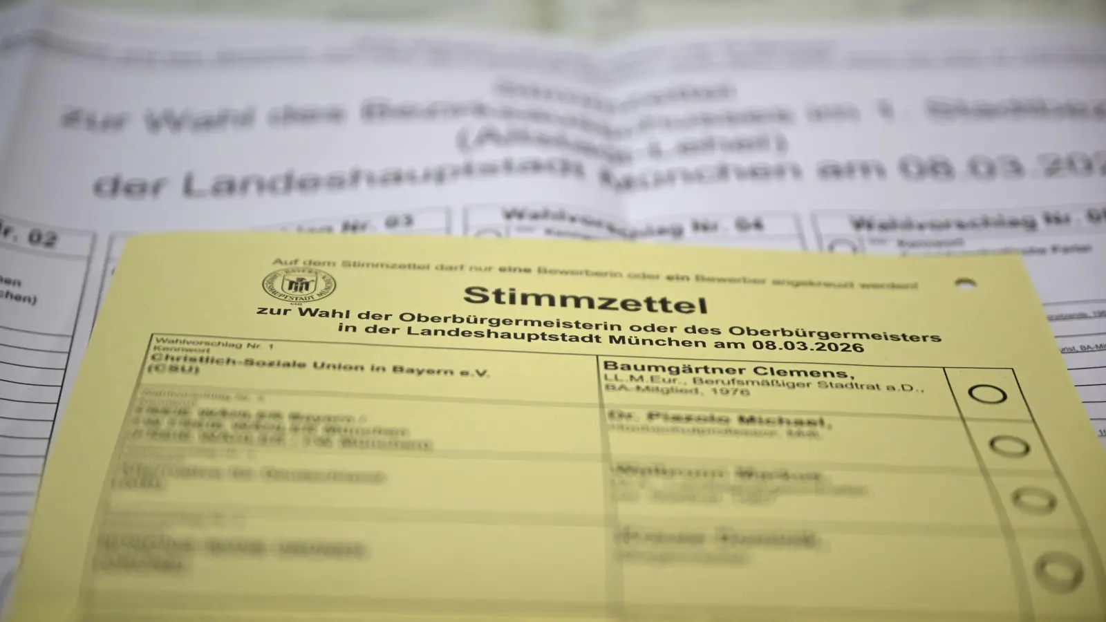 Am 8. März stehen die Kommunalwahlen in Bayern an. (Symbolbild) (Foto: Felix Hörhager/dpa)