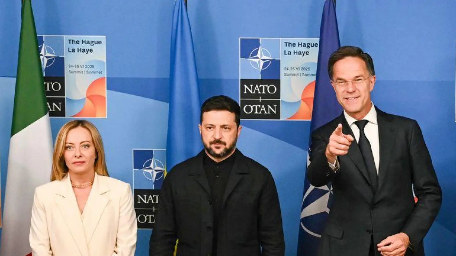 Ein E5-Treffen auf Spitzenebene gab es zuletzt 2025 - damals mit dem ukrainischen Präsidenten Selenskyj. (Archivbild) (Foto: Ben Stansall/Pool AFP/AP/dpa)