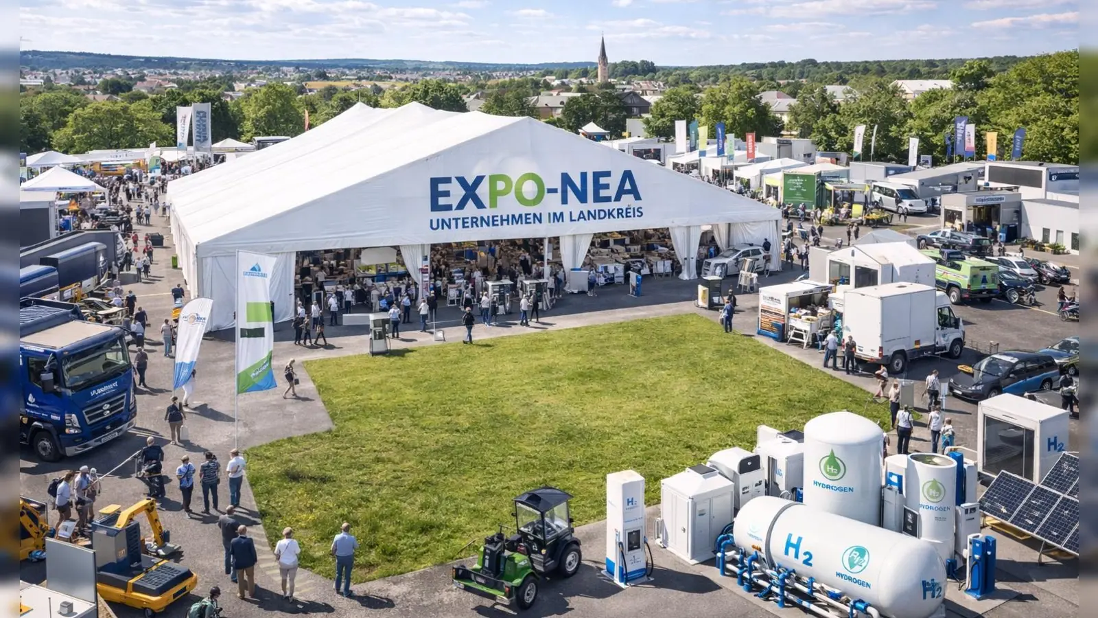 Die EXPO-NEA bietet eine besondere Gelegenheit, die Vielfalt und Leistungsfähigkeit der regionalen Betriebe hautnah kennenzulernen. (Foto: Landratsamt Neustadt a.d.Aisch-Bad Windsheim)