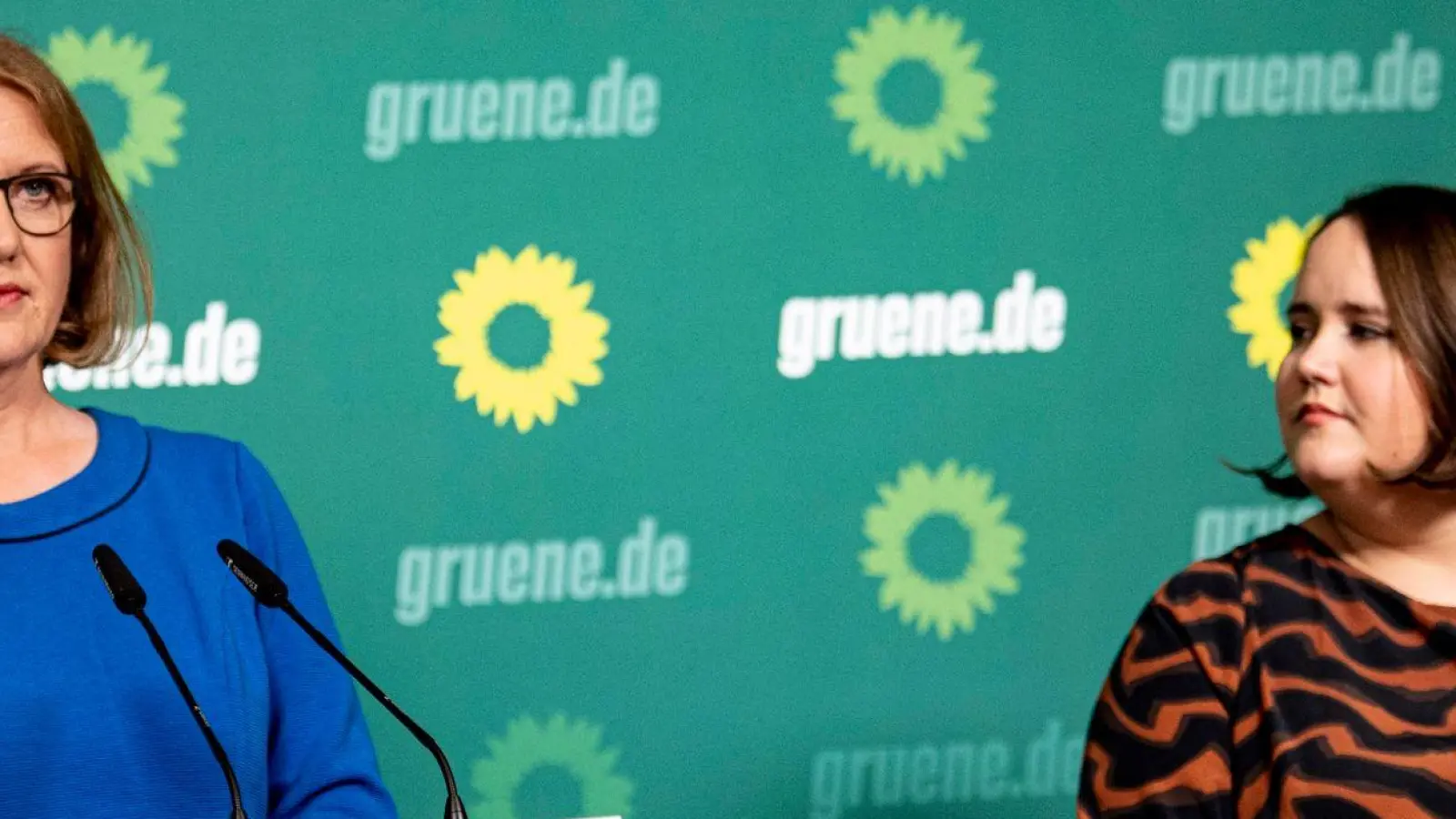 Grünen-Chefin Ricarda Lang stärkt Familienministerin Lisa Paus den Rücken. (Foto: Fabian Sommer/dpa)