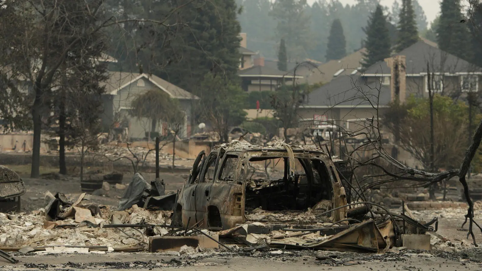 Im US-Bundesstaat Washington haben Waldbrände Hunderte Häuser zerstört. (Foto: Young Kwak/AP/dpa)