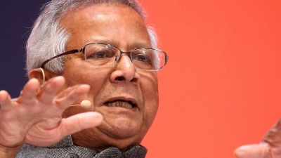 Friedensnobelpreisträger Muhammad Yunus im Januar 2020 in München. (Foto: Karl-Josef Hildenbrand/dpa)
