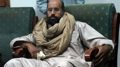 Saif al-Islam war 2021 nach langer Abwesenheit wieder in Libyen aufgetaucht. (Archivbild) (Foto: Ammar El-Darwish/AP/dpa)