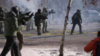 In Minneapolis ist es erneut zu einem tödlichen Vorfall mit Bundesbeamten gekommen.  (Foto: Abbie Parr/AP/dpa)