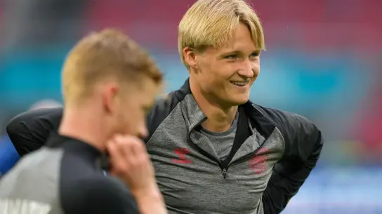 Hoffenheim soll an Kasper Dolberg interessiert sein. (Foto: Peter Dejong/AP/dpa)