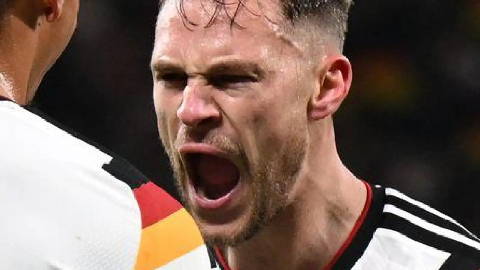 Kimmichs Energie überträgt sich auf die Mannschaft.  (Foto: Robert Michael/dpa)