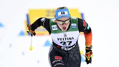Victoria Carl lief in Lahti auf den zweiten Platz. (Foto: Vesa Moilanen/Lehtikuva/dpa)