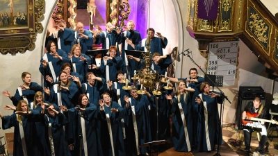 Der Gospelchor Trautskirchen bei seinem bisher vorletzten Konzert im Jahr 2017. Nach 2018 war dann bis dieses Jahr eine lange Auftrittspause. (Foto: Sylvia Fehlinger)