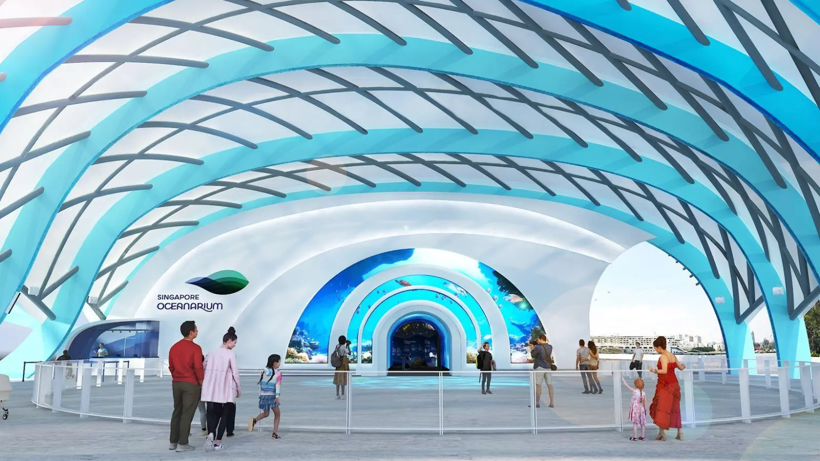 Riesig, modern, lehrreich: Das neue Singapore Oceanarium öffnet am 23. Juli und ist dreimal so groß wie sein Vorgänger. (Foto: Resorts World Sentosa/dpa-tmn)