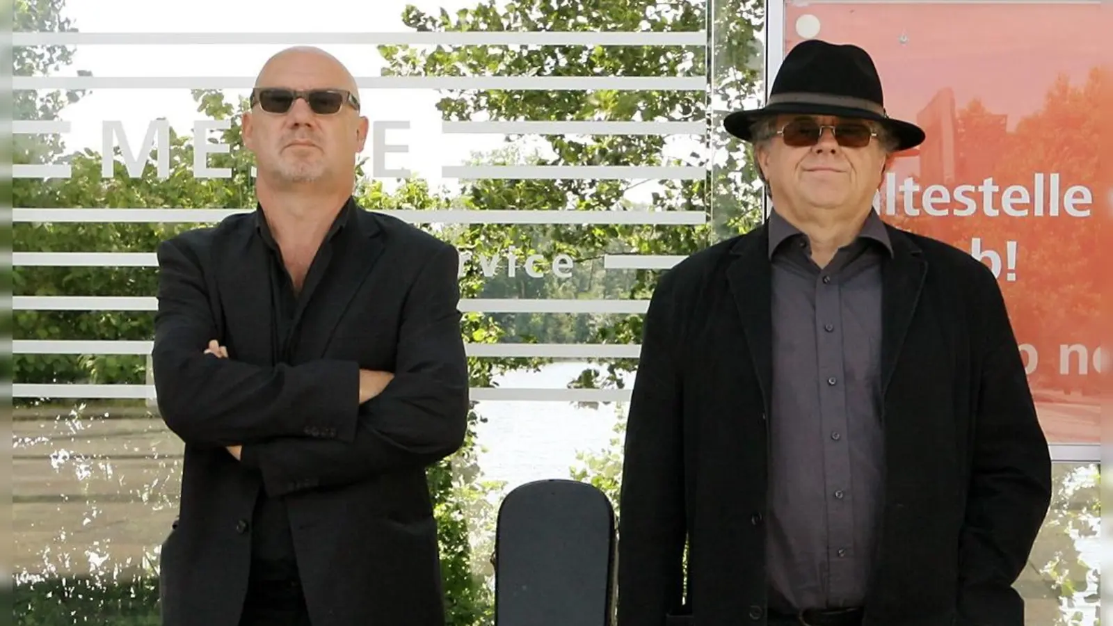 Gestatten: Klaus Brandl (links) und Fitzgerald Kusz. Als kongeniale Partner sind sie bald auch in Uehlfeld zu sehen und zu hören. (Foto: Fitzgerald Kusz)