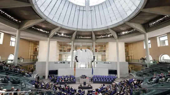 Debatte bei der Sitzung des Deutschen Bundestages. (Foto: Carsten Koall/dpa)
