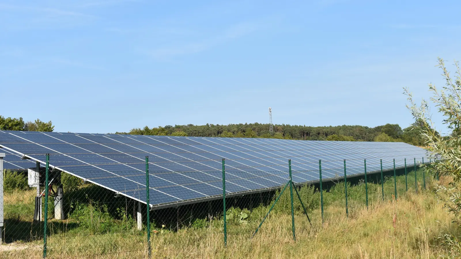 Über Freiflächen-PV-Anlagen wird einiges an Energie im Landkreis erzeugt. Foto: Ute