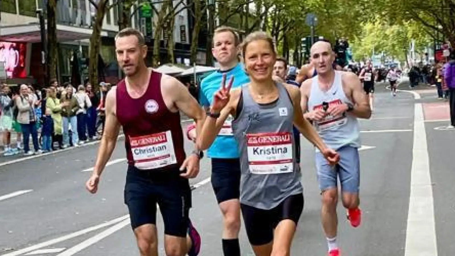 Gut gelaunt: Kristina Höhn auf der Strecke in Köln. (Foto: Roland Höhn)