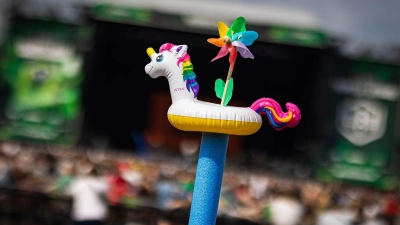 Mehr als Kitsch: das Einhorn besitzt auch eine Symbolkraft. (Symbolbild) (Foto: Moritz Frankenberg/dpa)