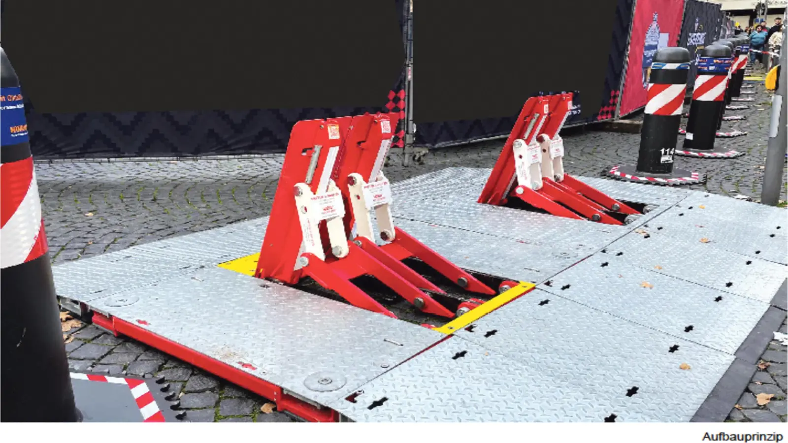In Fachkreisen werden solche Durchfahrtssperren Road-Blocker genannt. (Foto: Stadt Ansbach)