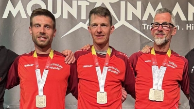 Die Dinkelsbühler Medaillengewinner, von links: Lukas Lipp, André Ahamer und Michael Lutz. (Foto: Anja Grau-Kuhbach)