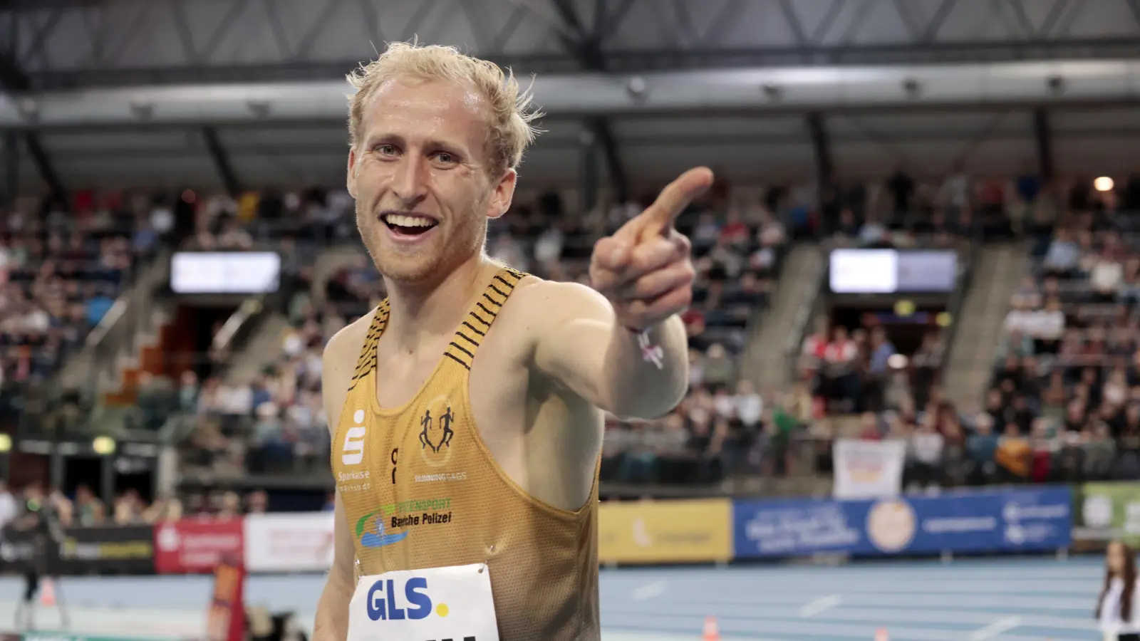 Da lang geht's nach Rom: Florian Bremm, hier nach dem Titelgewinn in der Halle, hat in Südafrika und Italien trainiert. (Foto: Theo Kiefner)