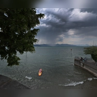 In Bayern drohen am Sonntag Gewitter. (Archivbild) (Foto: Karl-Josef Hildenbrand/dpa)