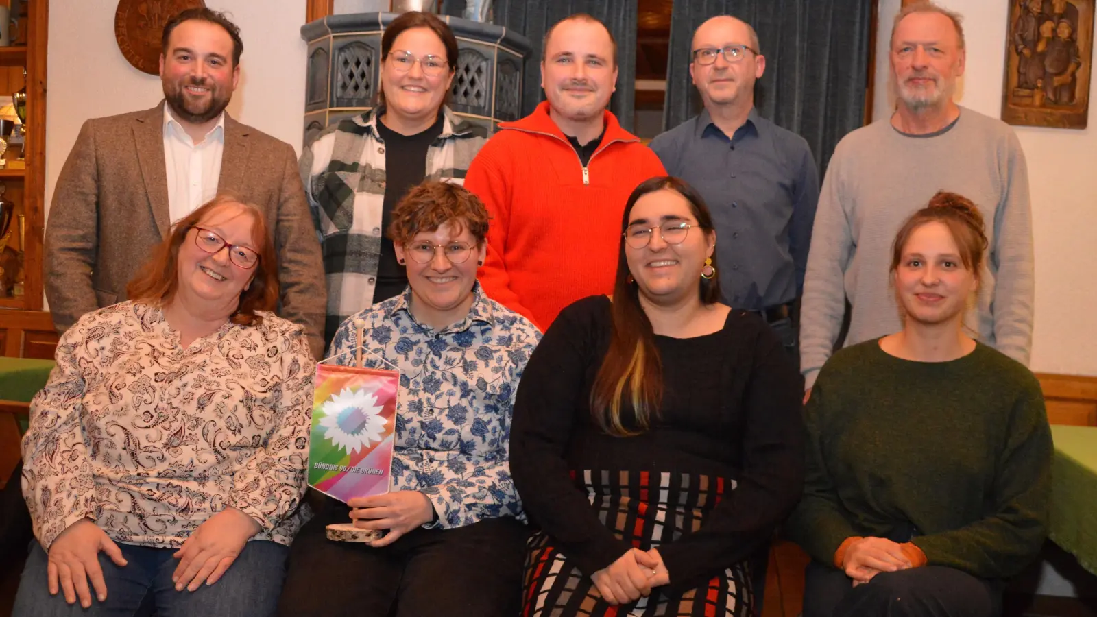 Diese Kandidatinnen und Kandidaten wollen für die Grünen in den Uehlfelder Gemeinderat. Auf dem Foto fehlen Professor Dr. Thomas Flohr und Daniela Seren. (Foto: Johannes Zimmermann)