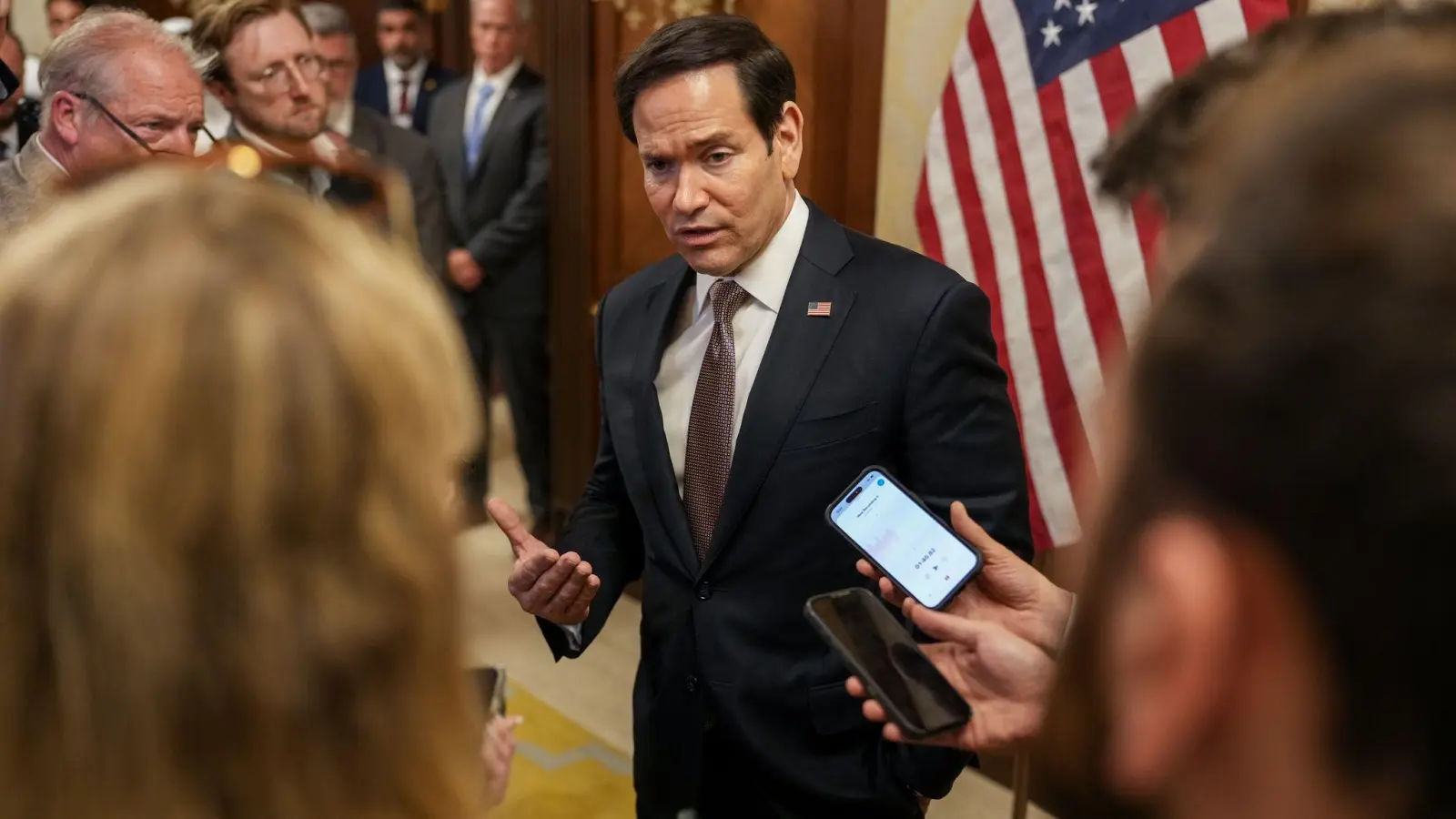 Rubio rechnet mit Iran-Gespächen kommende Woche. (Foto: Eric Lee/Pool Reuters/AP/dpa)