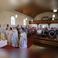 Mit einem festlichen Gottesdienst wurde der Kirchengeburtstag in Leutershausen gefeiert.  (Foto: Alexander Biernoth)