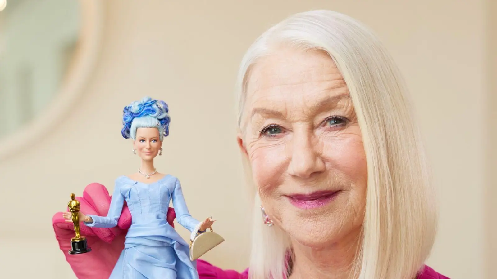Auch der britischen Schauspielerin Helen Mirren wurde eine Barbie-Puppe gewidmet. (Foto: Ryan Schude/Mattel Inc/PA Media/dpa)