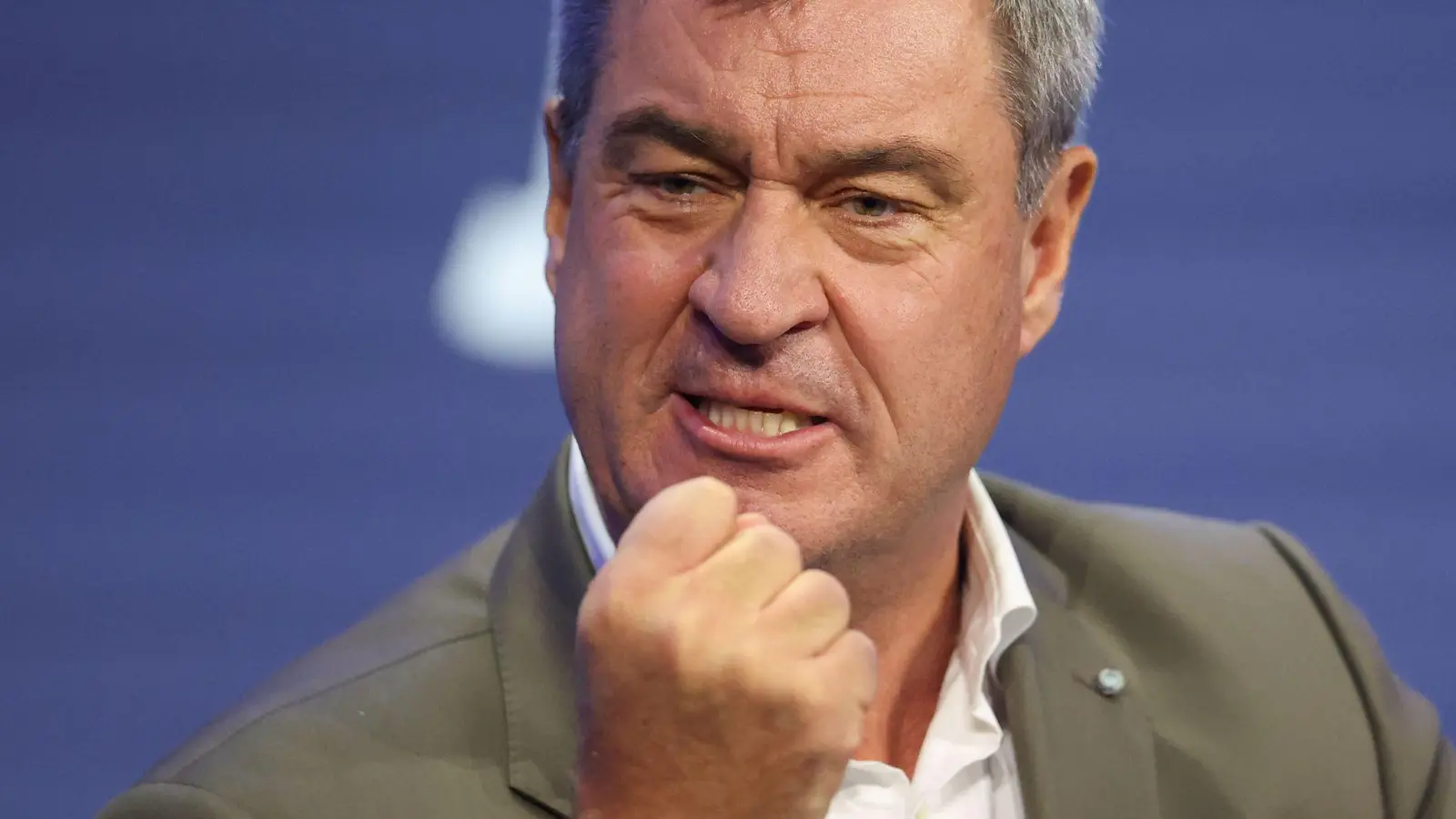CSU-Chef Söder sagt einer „Roten Front“ in Berlin den Kampf an. (Foto: Christoph Reichwein/dpa)