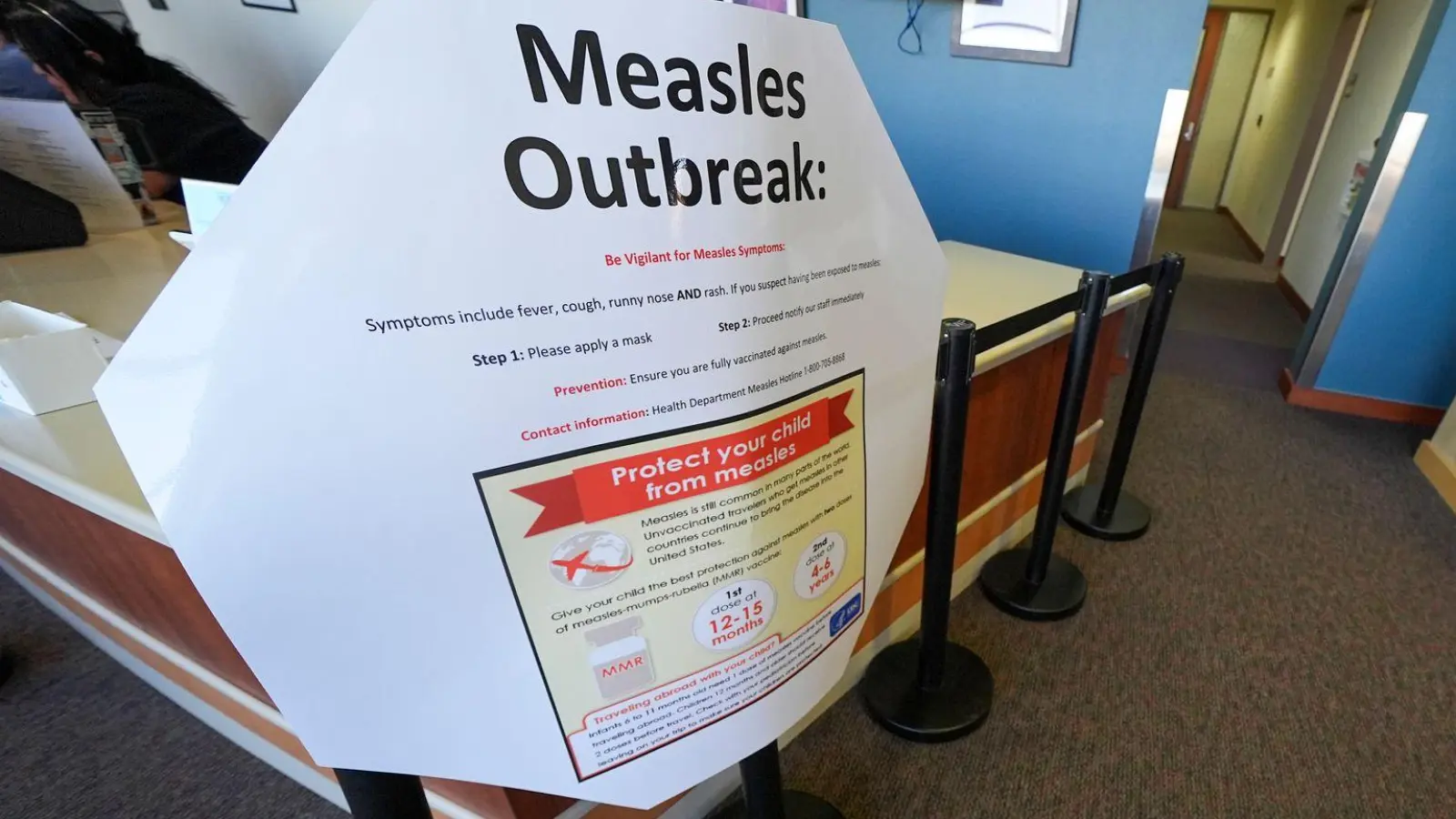 Die Masern breiten sich in den USA weiter aus. (Archivbild) (Foto: Julio Cortez/AP/dpa)