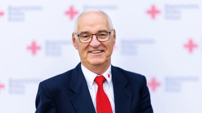 BRK-Präsident Hans-Michael Weisky kündigt unter anderem Maßnahmen für mehr Transparenz an. (Handout)  (Foto: Matthias Balk/Bayrisches Rotes Kreuz/dpa)