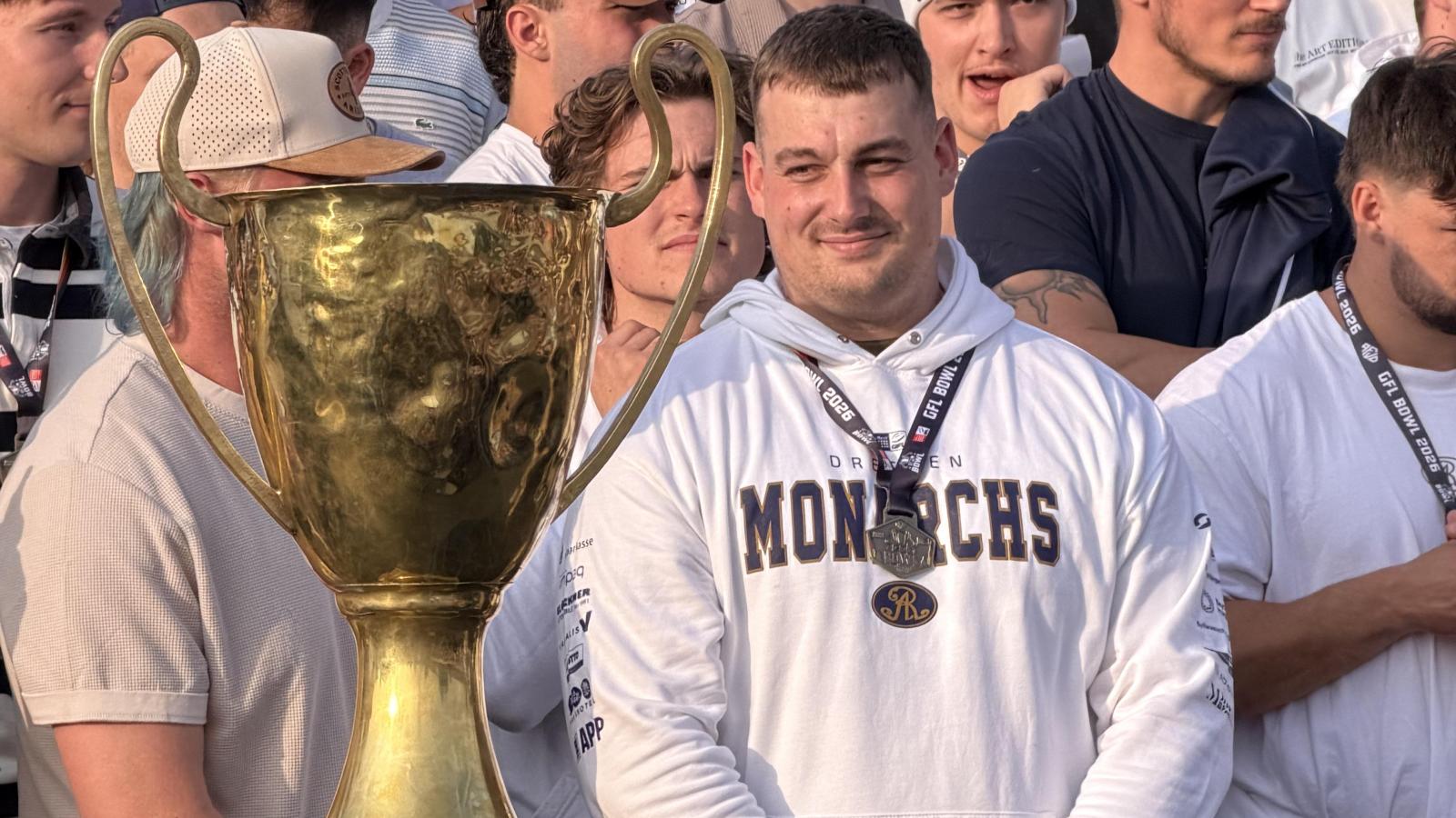 Jannik Stanke from Neustadt wins the GFL Bowl with the Dresden Monarchs