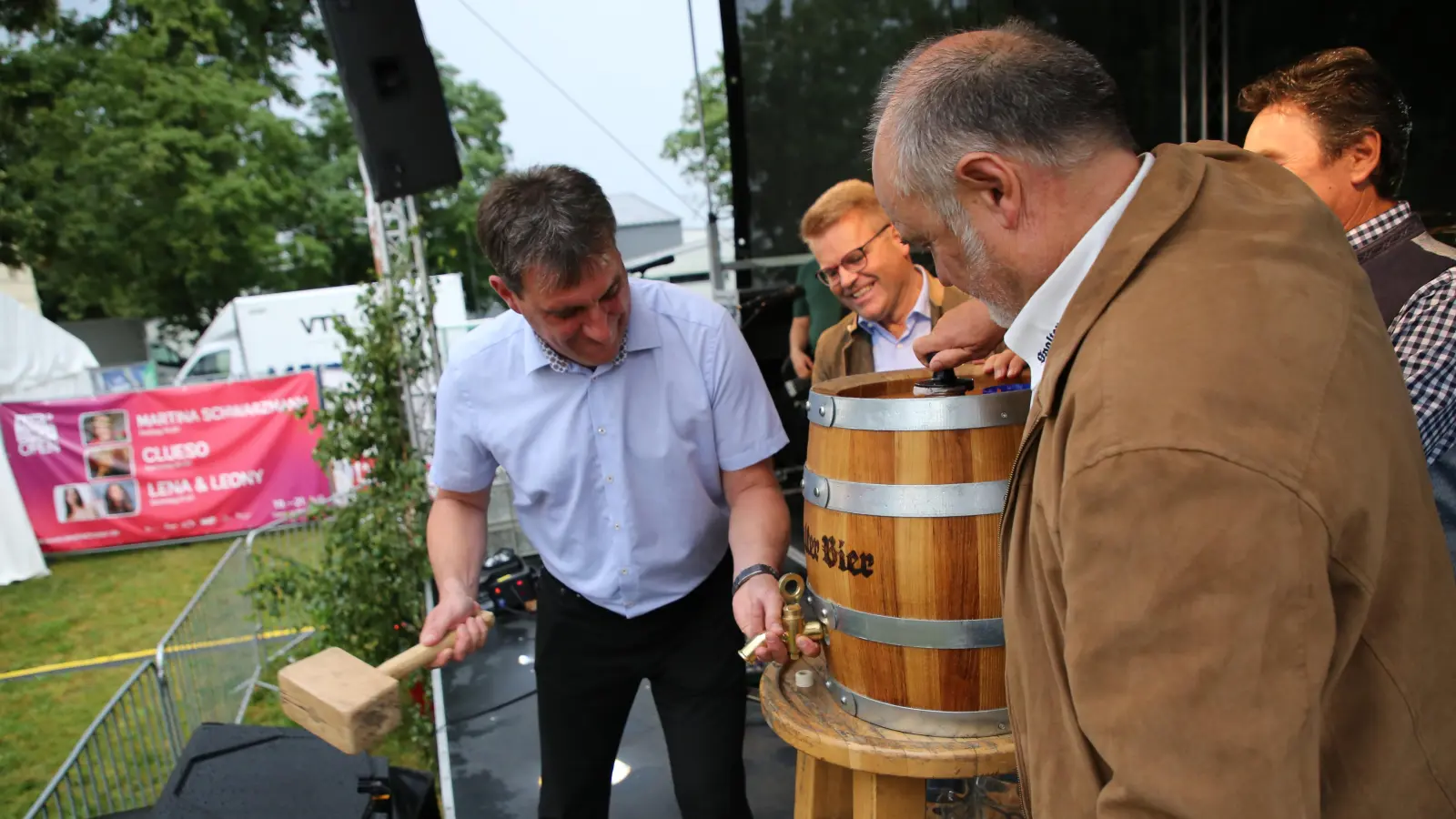 Kirchweih-Feeling am Freitag: Um 19 Uhr wird das erste Bierfass angestochen. (Foto: Alexander Biernoth)