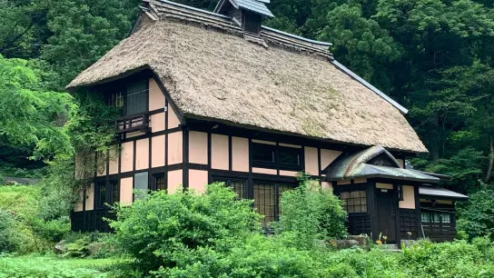 Das Wohnhaus des deutschen Architekten Karl Bengs in den Bergen der Präfektur Niigata. (Foto: Lars Nicolaysen/dpa)