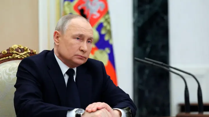 Der russische Präsident Wladimir Putin will in Belarus Atomwaffen stationieren. (Foto: Gavriil Grigorov/Pool Sputnik Kremlin/AP)