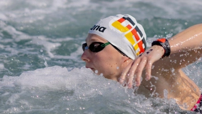 Leonie Beck konnte bei der WM in Doha für auch mit der Staffel keine Medaille gewinnen. (Foto: Jo Kleindl/dpa)