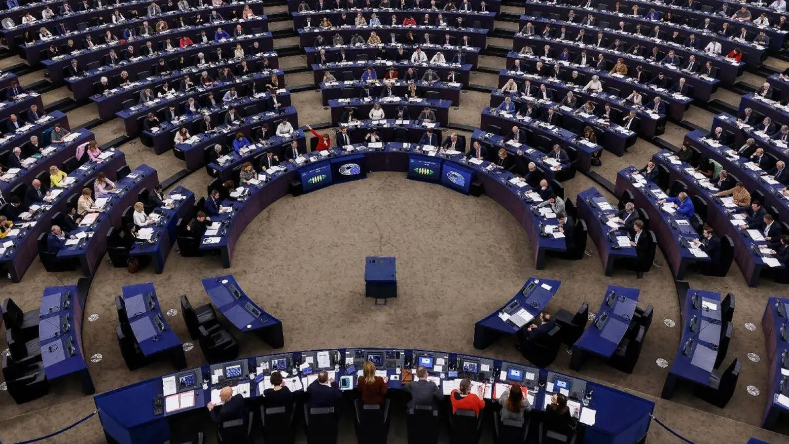 Das Europäische Parlament in Straßburg - am 9. Juni findet in Deutschland die Europawahl statt. (Foto: Jean-Francois Badias/AP/dpa)