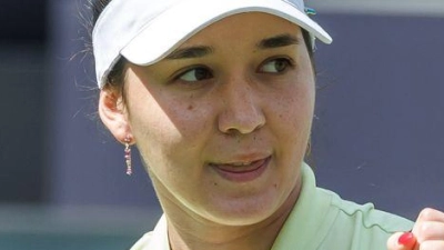 Einzige Deutsche im Hauptfeld: Eva Lys. (Foto: Andreas Gora/dpa)