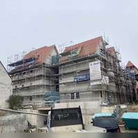 Die Baustelle am Schopf-Areal ist die größte Baustelle in der Altstadt.  (Foto: Corinna Müller)