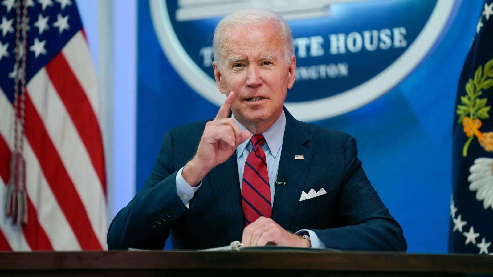 US-Präsident Joe Biden blickt besorgt in die Zukunft. (Foto: Evan Vucci/AP/dpa)