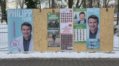 Acht Plätze stehen auf der Tafel (hier Rothenburger Straße/Südring) bereit.  (Foto: Hans-Bernd Glanz)