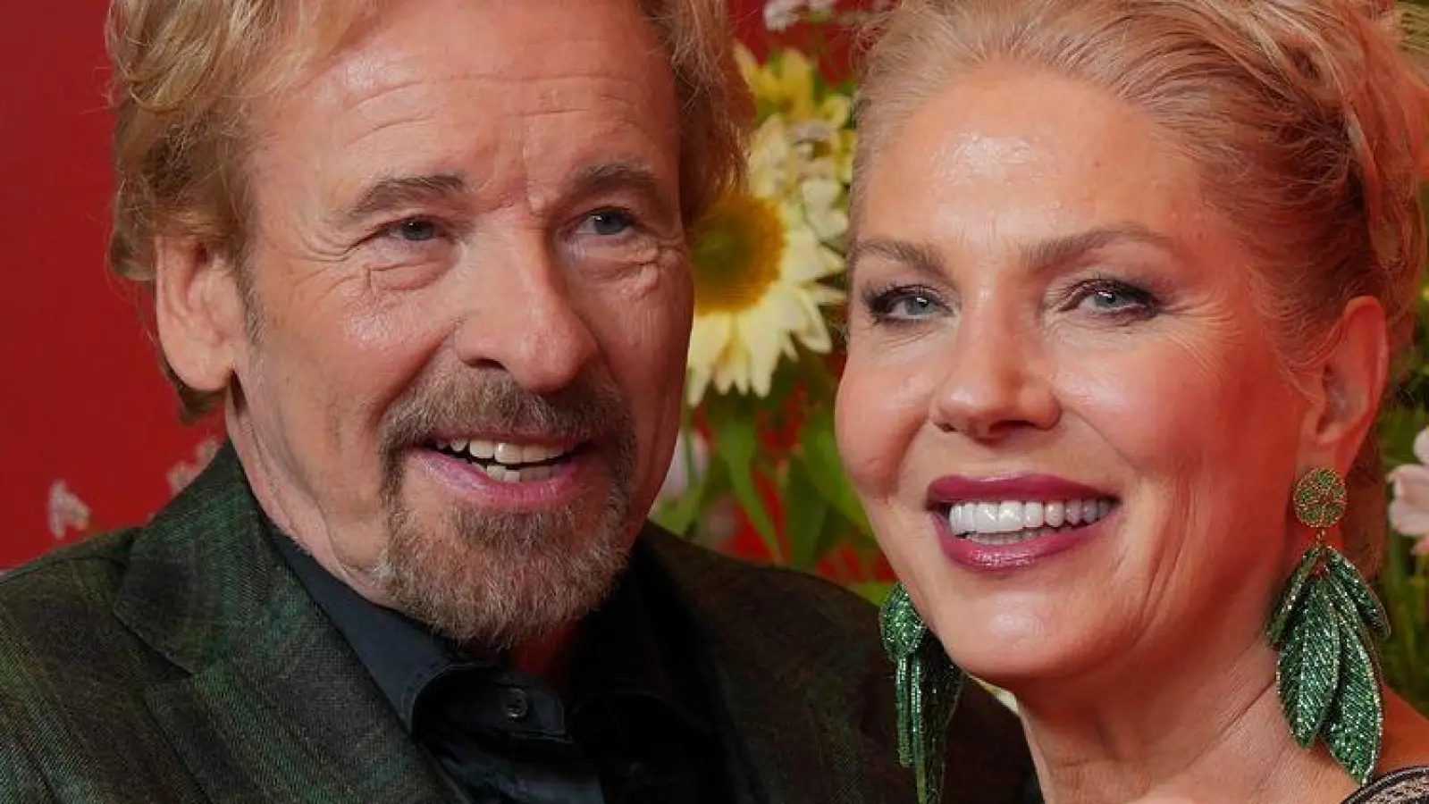 Thomas Gottschalk und Karina Mroß waren auch im vergangenen Jahr auf dem Oktoberfest. (Foto: Soeren Stache/dpa)